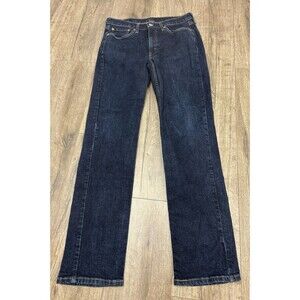Levi's 514 Straight Leg Dark Wash Denim Blue Jeans Mens 32 x 34 (MEASURES 32x32)